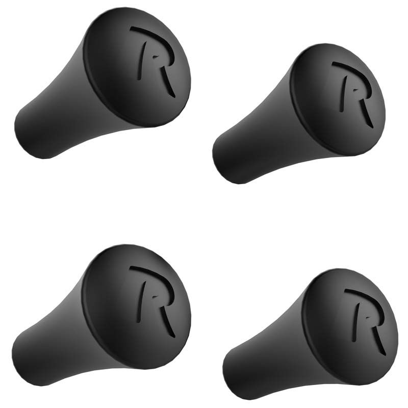 RAM Mounts X-Grip® Rubber Cap 4-Pack Replacement (Black)